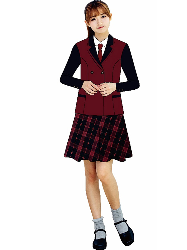 中學(xué)女生冬裝禮儀服